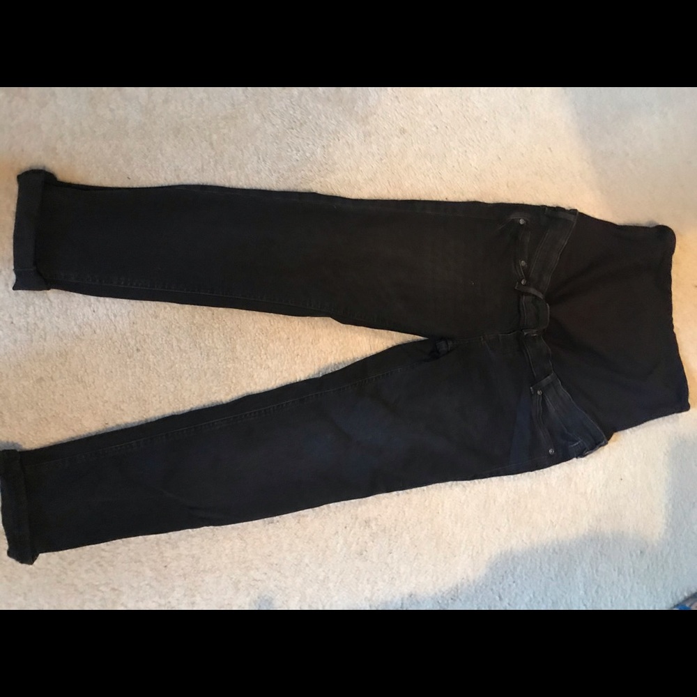 Black H&M Capri Maternity Jeans Sz 6